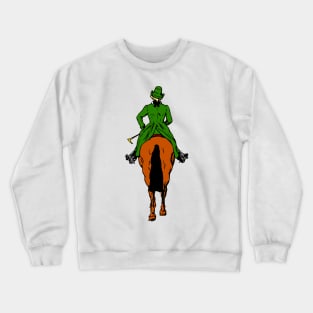 Vintage Horse Rider Rear View Crewneck Sweatshirt